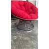 Image 2 : BRAND NEW RED OUTDOOR SWIVEL CHAIR