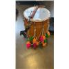 Image 2 : 2 FOOT TALL CALCUTTA DRUM WITH STRAP AND STICKS