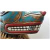 Image 8 : FIRST NATIONS KILLER WHALE MASK HEADDRESS WITH REAL HUMAN HAIR, MOTHER OF PEAR INLAY - UNSIGNED, ON 