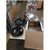 Image 2 : BLACK AND DECKER CONVECTION OVEN WITH TFAL WOK, BOX OF GLASSWARE AND MORE