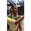 Image 10 : EASTERN WALL ART AND 13 INCH TALL FIGURE , 23 INCH TALL EGYPTIAN FIGURE AND STITCHED EASTERN ART