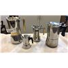 Image 1 : 2 VEV VIGANO STOVE TOP ESPRESSO MAKERS, 2 OTHER ESPRESSO MAKERS