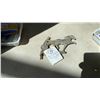 Image 2 : CAST IRON HORSE HOOD ORNAMENT CHIPPED HOOF WITH MINI FIGURES