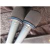 Image 3 : Qty 2 SHURE Beta57 Presidential Microphones w/ Mic Clips & Windscreens