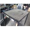 Image 2 : Tall, Solid Metal Black AV Cart 3 Shelves,  on Wheels