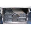 Image 1 : 2  QSC PowerLight 1.8 Amps in Rolling ATA Rack,  650 watts per ch @4ohms