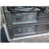 Image 2 : 2  QSC PowerLight 1.8 Amps in Rolling ATA Rack,  650 watts per ch @4ohms