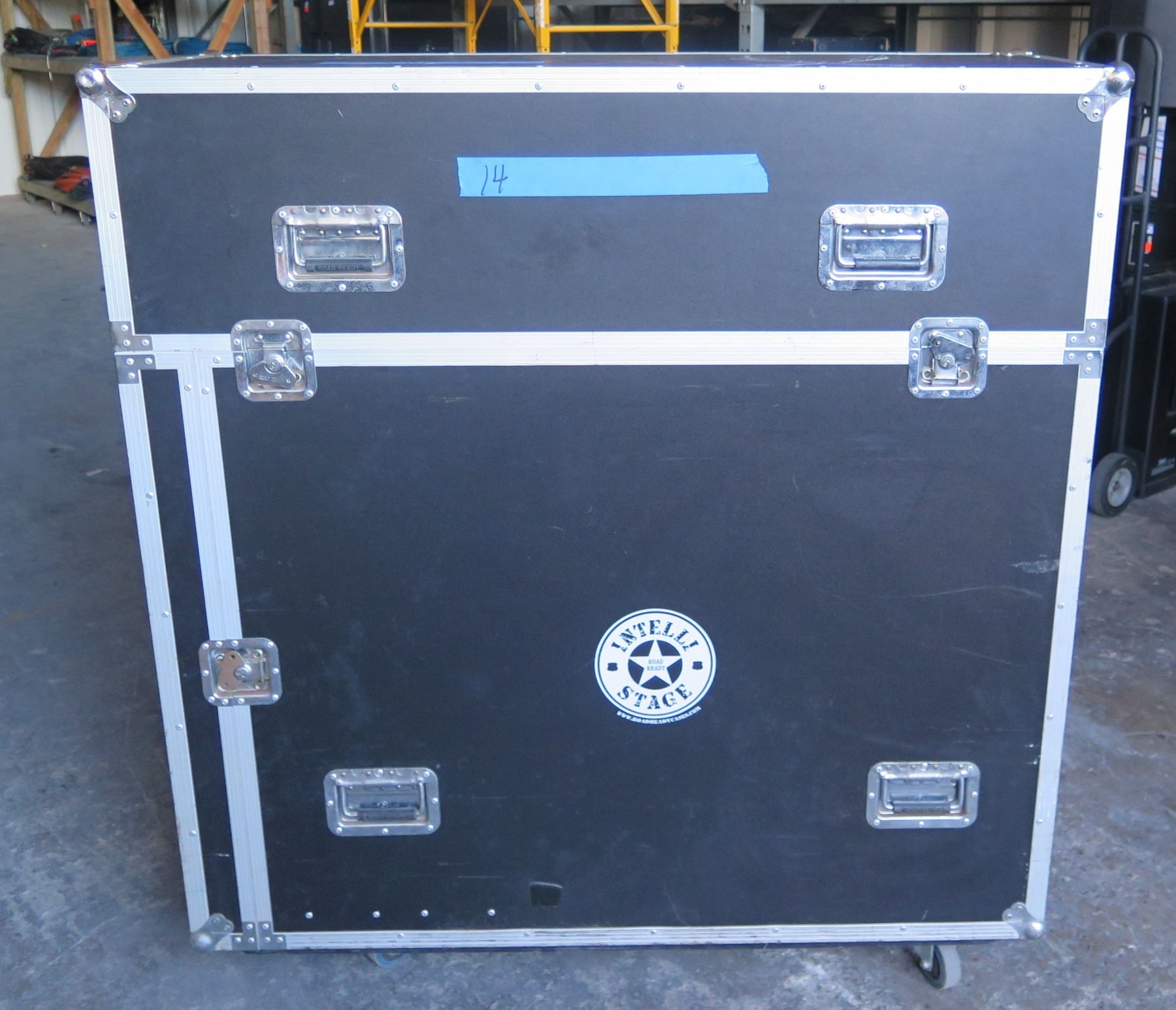 Stage Rack Case Riser Portable Stage System w/ Transportation Case - 6 Configurable 4' x 4' x ...