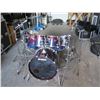 Image 2 : Yamaha Beech Custom Absolute - All in Cases;  HH, Snare Stand, Throne, 4 Cym Stands