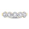 Image 2 : Round Diamond 5-stone Ring 1/2 Cttw 14KT Yellow Gold