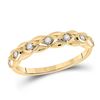 Image 1 : Round Diamond Band Ring 1/10 Cttw 10KT Yellow Gold