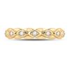 Image 2 : Round Diamond Band Ring 1/10 Cttw 10KT Yellow Gold