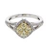 Image 1 : Natural 0.98 CTW Citrine Ring 14K Two Tone Yellow Gold - REF-205K2R