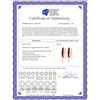 Image 2 : Genuine 1.30 ctw Garnet Earrings 14KT Rose Gold - REF-25Z3N