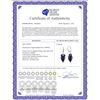 Image 2 : Genuine 26.8 ctw Sapphire Earrings 14KT Rose Gold - REF-59A9K