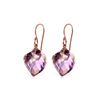 Image 1 : Genuine 21.5 ctw Amethyst Earrings 14KT Rose Gold - REF-36A9K