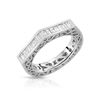 Image 1 : Natural 0.58 CTW Baguette Ring 18K White Gold - REF-114K3R
