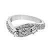 Image 1 : Natural 0.73 CTW Diamond & Baguette Ring 14K White Gold - REF-86N4Y