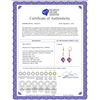 Image 2 : Genuine 21.52 ctw Amethyst & Diamond Earrings 14KT Yellow Gold - REF-60W4Y