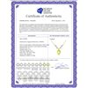 Image 2 : Genuine 9.02 ctw Lemon Quartz & Diamond Necklace 14KT Yellow Gold - REF-33K2V