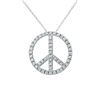 Image 1 : Natural 0.67 CTW Diamond Necklace 14K White Gold - REF-65F7M