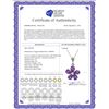 Image 2 : Genuine 2.22 ctw Amethyst & Diamond Necklace 14KT White Gold - REF-30T2A