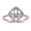 Image 1 : Natural 0.14 CTW Diamond Ring 14K Rose Gold - REF-22F5M