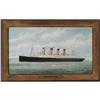 Image 1 : CUNARD OCEAN LINER SIGN Mauretania litho o
