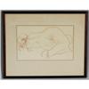 Image 1 : ISAMU NOGUCHI sanguine drawing of a reclin