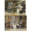 Image 1 : ITALIAN SCHOOL (pair) each 9"x13" watercol