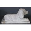 Image 2 : FOLK ART CARVED MARBLE FIGURE OF A DOG 16"