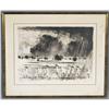 Image 1 : ADOLF DEHN LITHOGRAPH Monsoon, India 14"x1