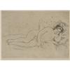 Image 1 : RENOIR ETCHING, Femme nue couché , Sleepin