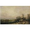 Image 2 : ENGLISH SCHOOL LANDSCAPE, 4"x6 1/4" oil on