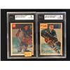 Image 1 : 1953-54 PARKHURST HOCKEY GRADED HOCKEY CARD LOT