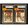 Image 1 : 1953-54 PARKHURST HOCKEY GRADED HOCKEY CARD LOT