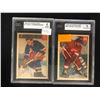 Image 1 : 1950'S GRADED HOCKEY CARD LOT