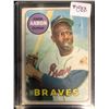 Image 1 : 1969 TOPPS HANK AARON BASEBALL CARD
