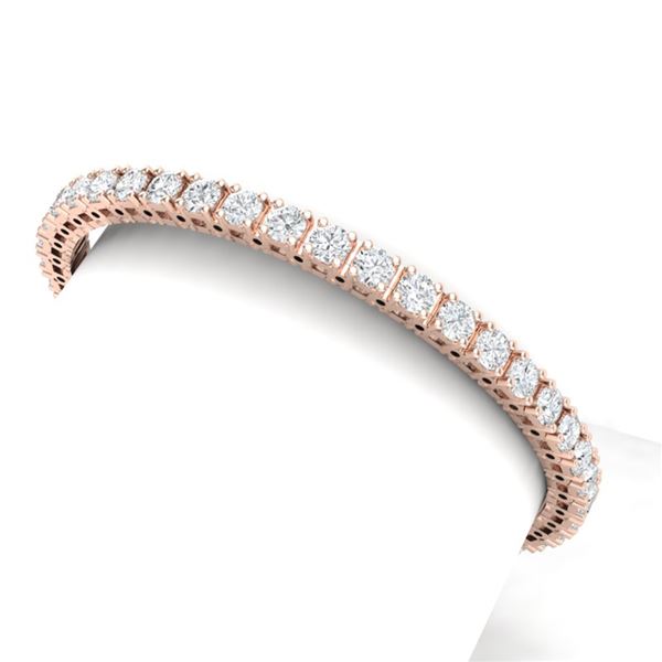 10 ctw Certified VS/SI Diamond Bracelet 18K Rose Gold - REF-729G8W