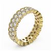 Image 2 : 3.5 ctw Diamond Designer Eternity Ring 18K Yellow Gold - REF-223M8G