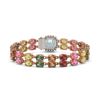 Image 3 : 19.77 ctw Sapphire & Diamond Bracelet 14K Rose Gold - REF-245H5R