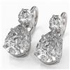 Image 1 : 2.5 ctw Pear Cut Diamond Designer Earrings 18K White Gold - REF-598M5G