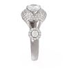 Image 2 : 2.14 ctw Pear Diamond Ring 18K White Gold - REF-497N3F