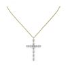 Image 2 : 2 ctw Marquise Diamond Designer Cross Necklace 18K Yellow Gold - REF-228Y2X