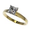 Image 1 : 1 ctw VS/SI Quality Princess Diamond Engagment Ring 10k Yellow Gold - REF-243X2A
