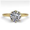 Image 1 : 1.50 ctw Certified VS/SI Diamond Engagment Ring 18k Yellow Gold - REF-567G2W