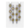 Image 1 : 19.80 ctw Canary Citrine & Diamond Earrings 18K White Gold - REF-889X3A
