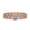 Image 1 : 16.93 ctw Morganite & Diamond Bracelet 14K Rose Gold - REF-245H5R