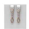 Image 1 : 2.14 ctw Diamond Earrings 18K Rose Gold - REF-277K3Y