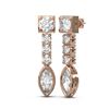 Image 2 : 2.14 ctw Diamond Earrings 18K Rose Gold - REF-277K3Y